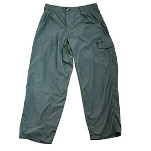 EX OFFICIO Men's Medium Green 100% Nylon Lightweight Hiking Trail Pants Gorpcore
